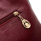 Women Bag Soft PU Leather Messenger Totes Handbags Shoulder Bags(Wine Red)