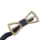 1pc Handmade Wood Bow ties Butterfly Ties Men Hollow out Wooden bow tie Ew