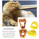2pcs Cartoon Bear Chicken Shaped Rice Sushi Molds Suits Kid DIY Cake Cookie Tool