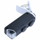 60X-100X Optical Zoom Mobile Phone LED Microscope Lens with Universal Clamp N2Q5