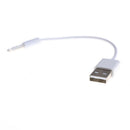 2Pcs Charger Adapter Data USB 3.5mm Sync Audio Cable for iPod Shuffle 3rd 4th  L
