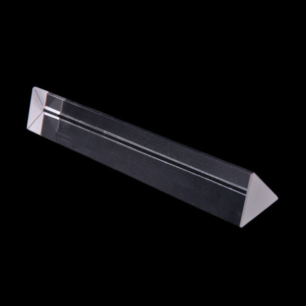 7.8" 20cm Optical Glass Triple Triangular Prism Physics Teaching Spectrum liau