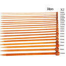 36x/set 2mm-10mm Carbonize Bamboo Single Pointed Crochet Knitting Needles Pin b