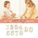 10pcs Rustic Wooden Digital Number DIY Craft Table Scatter Home Decoration