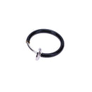 Women Invisible Nose Ring Hook Dangle Hoop Earring Ear Studs Jewelry(Black A