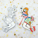 Metal Cutting Dies Stencil DIY Scrapbook Photo Album Cartoon Lady Embossing