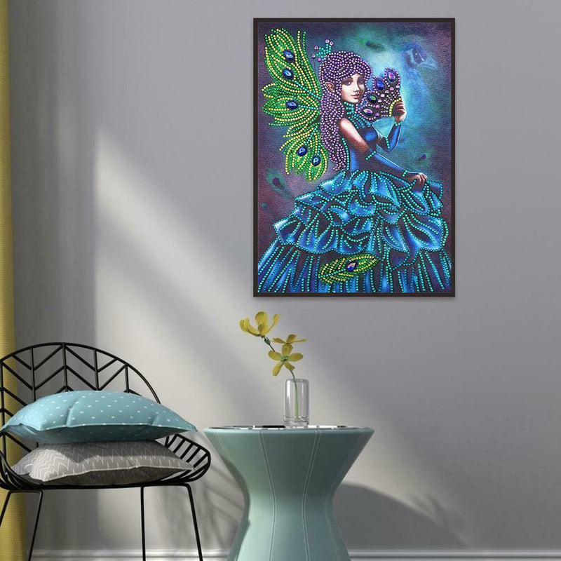 5D DIY Special Shaped Diamond Painting Girl Cross Stitch Mosaic Craft Kits