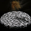 Stainless Steel Outdoor Protection Dragon Hand Bracelet Chain Metallic Whip K1A3