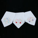 Cotton Floral Embroidered Handkerchiefs Set of 3