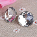 100 x 22MM Crystal Sofa Headboard Upholstery Nails Buttons Tacks S1Y6