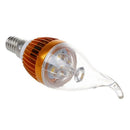 Dimmable E14 3 LED Bulb Candle Lamp Warm White 3600K AC 220V 3W High Power Q2R5