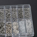 1000Pieces Eyeglasses Screws Repairing Tools Kit With Tweezer Cleaning Cloth