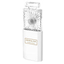 Folding Mini Perfume Fan Outdoor Camp Silent Electric Cooling Fan (White) A