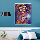 5D DIY Full Drill Diamond Painting Boy and Two Skeletons Cross Stitch Kit