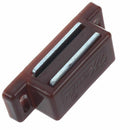 Magnetic door snapper for cabinet door, plastic, brown C8H7