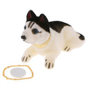 Husky Bobbing Head Dog, Bobble Head Car Dashboard Decorations Self Adhesive