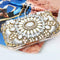 Women Retro Evening Shoulder Bag Bridal Clutch Party Prom Wedding Handbag Beaded