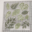 2X Various Leaves TPR Stamp Rubber Seal Transparent Clear Scrapbook Alb WDC