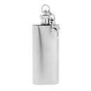 Small 2oz Flask Stainless Steel, Mini Hip Flask Keyring Key Chain, Gift for