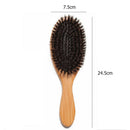 Natural Bristle Hair Brush Scalp Massage Wooden Handle Air Bag Soft Comb