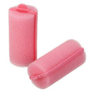 12Pcs dark pink Hair Styling Soft Foam Sponge Rollers Curlers Hairdressing  L8B6