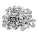 100pcs 21mm Metal Snap Buttons Fastener for DIY Clothes Jacket Jeans Belts