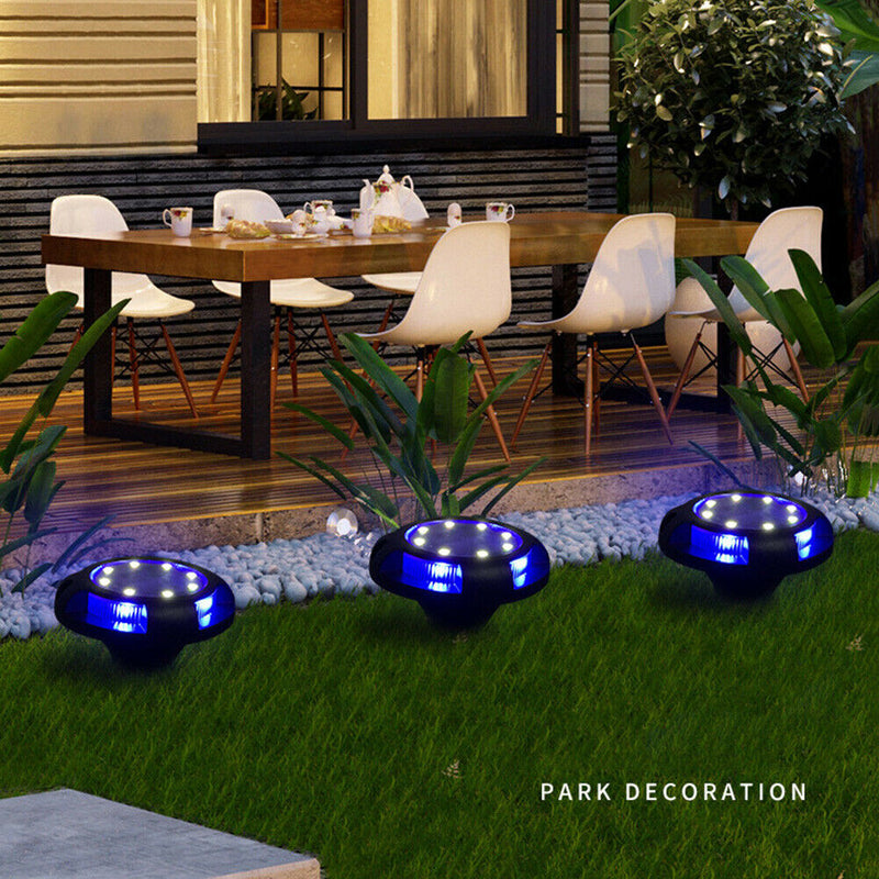 4pcs Waterproof LED Solar Outdoor Ground Lawn Lamp Landscape Night Light