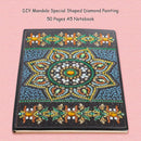 DIY Mandala Special Shaped Diamond Painting 50 Pages A5 Notebook Diary Book