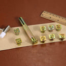 9pcs Steel DIY Printing Punch Number Stamper Set Metal Craft Leather Tools