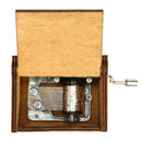 Retro Wooden Hand Cranked Music Box for Birthday Gift Household Party Decor