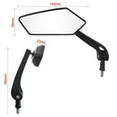 Universal Pair Motorcycle Motorbike Scooter Rearview*Rear View Side Mirrors 10mm