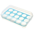 Egg Tray for Refrigerator,15 Eggs Tray Holder with Lid,Portable Shatter-pro H1R2
