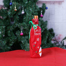 2pcs/set Santa Claus Snowman Christmas Wine Bottle Bag Cover Xmas Ornament