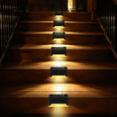 Solar LED Deck Lights Outdoor Path Garden Pathway Stairs Step Fence LampS Hn