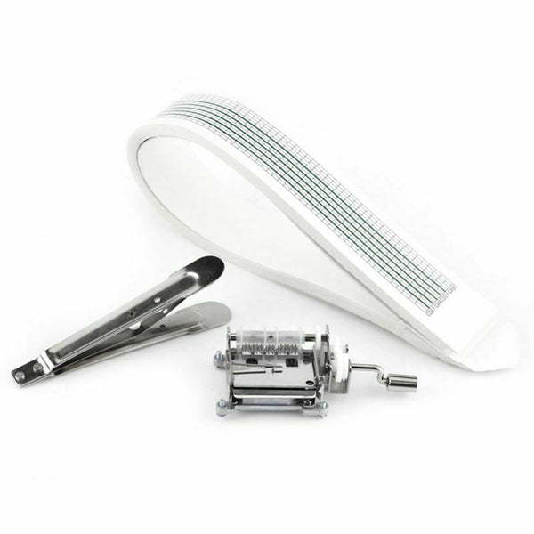 Diy Music Box Tune Hand Crank 15 Notes Music Instrument Set With 20 Pcs Bla J9M7