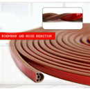 6m Self Adhesive Window Door Weather Excluder Seal Strip Tape Brown 12x14 mm