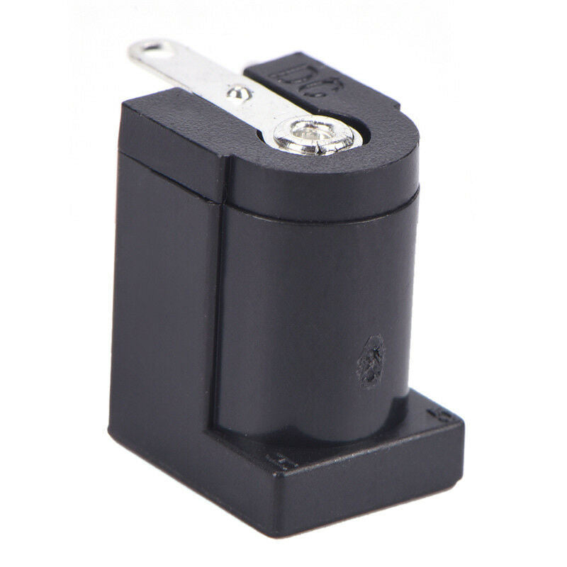 10Pcs DC-005 Black Power Jack Socket Connector 5.5*2.1mm Socket Round The Nee Gn