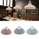 2 Pcs Industrial Retro Iron Pendant Lamp Shade For Corridor Cafe Bar Grey