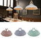 2 Pcs Industrial Retro Iron Pendant Lamp Shade For Corridor Cafe Bar Grey