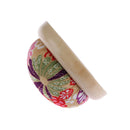 Wood base needle pin cushion pillow needles holder sewing craftstitchneedlewS Hn