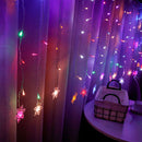 96LED Snowflake String Lights Waterproof Room Holiday Fairy Lights EU Plug