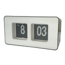 Retro Auto Flip Clock Simple Down Page Digital Clocks Xmas Gift White