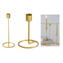 2pcs/set Iron Candle Holder for Home Bedroom Christmas Wedding Party Decor