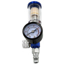 1/4 Scratch Air Pressure Regulator Gauge Spray Tool & In-Line Water Trap Fi