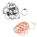 40 sets DIY Craft Round Hoop Loop Ear Wire Jewelry Making Earrings Findings