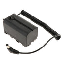 Dummy Battery DC Coupler For Sony NP-F750, NP-F970, NP-F550, Camcorder and LED