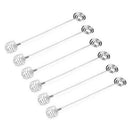 Honey Stick Dipper,6 Pcs 304 Stainless Steel Honey Dipper Spoon Stirring Ba