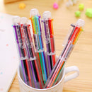 Novelty Multifunction 6 in 1 Colorful Ballpoint Pen Multicolor Stationery