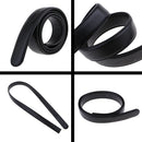 Men's Black PU Leather Replacement Belt Dress Belt without Buckle 35mm
