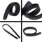 Men's Black PU Leather Replacement Belt Dress Belt without Buckle 35mm